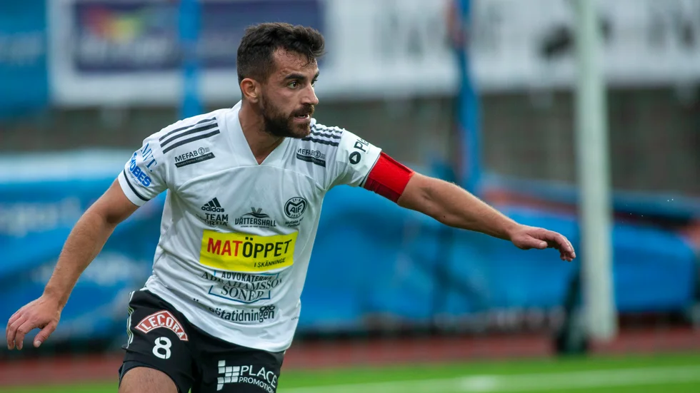 Liridon Silka spelade hela matchen och stod för en bra insats mot Nyköping. 