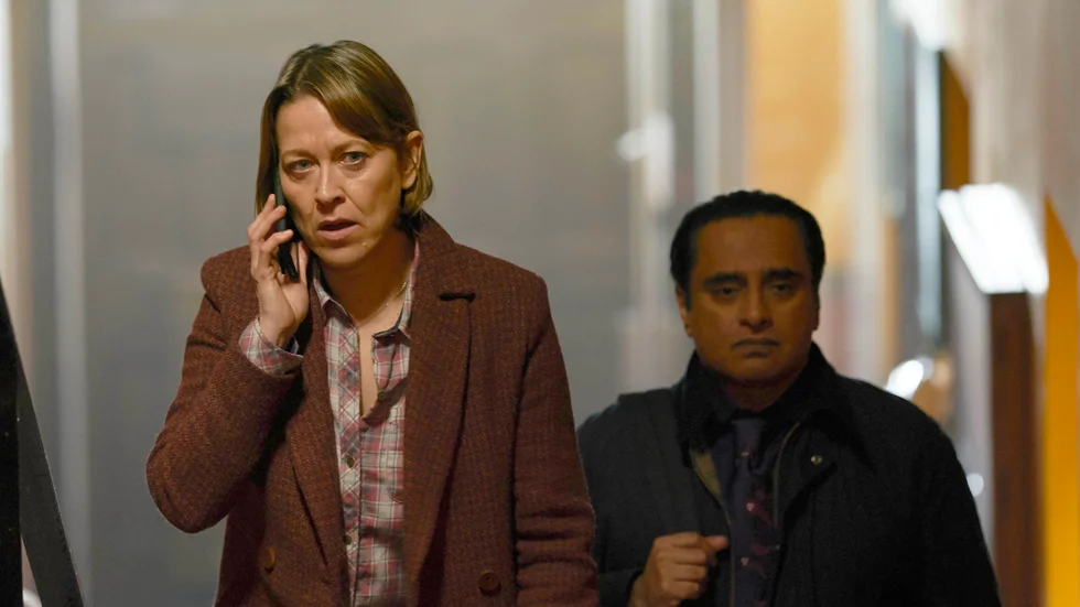 Nicola Walker som Cassie Yates i "Saknad, aldrig glömd" – tv-serien som nu går in på sin fjärde omgång i SVT. Pressbild.