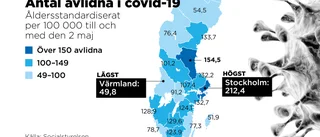 Klart flest coviddöda i Stockholm