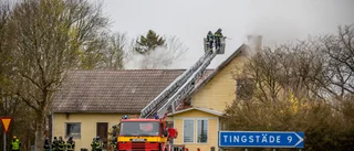 TV+TEXT: Villabrand i Martebo – mycket rök i byggnaden