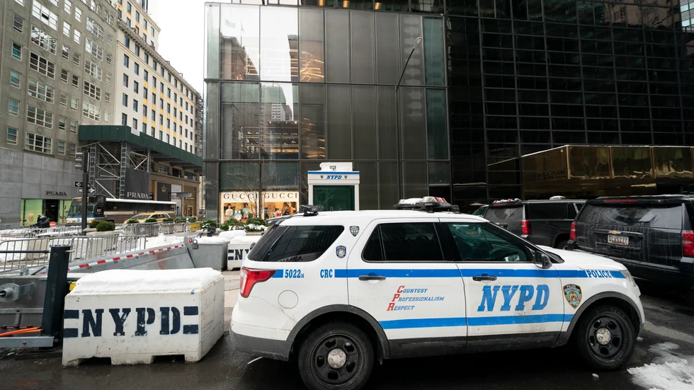 Polisbil i New York. Arkivbild.