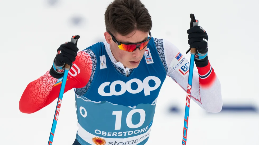 Harald Østberg Amundsen tar plats i Norges skidlandslag. Arkivbild.