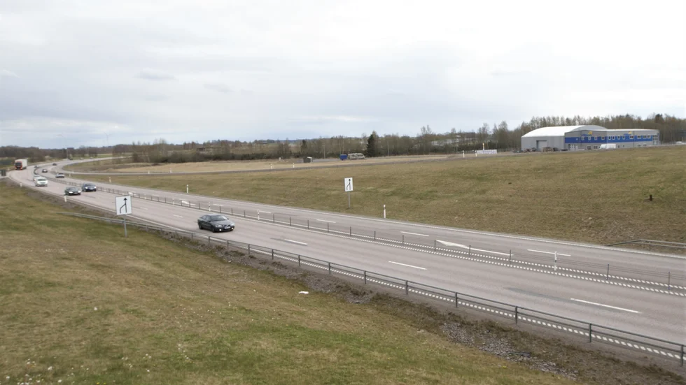 Norrstens industriområde, bortanför riksväg 50, vill kommunen utveckla ytterligare.