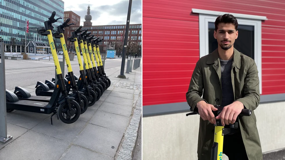 I början av 2022 räknar Qick Mobility med att etablera sig i Eskilstuna med 240 elsparkcyklar. På bilden företagets verksamhetschef Diyar Kizil.
