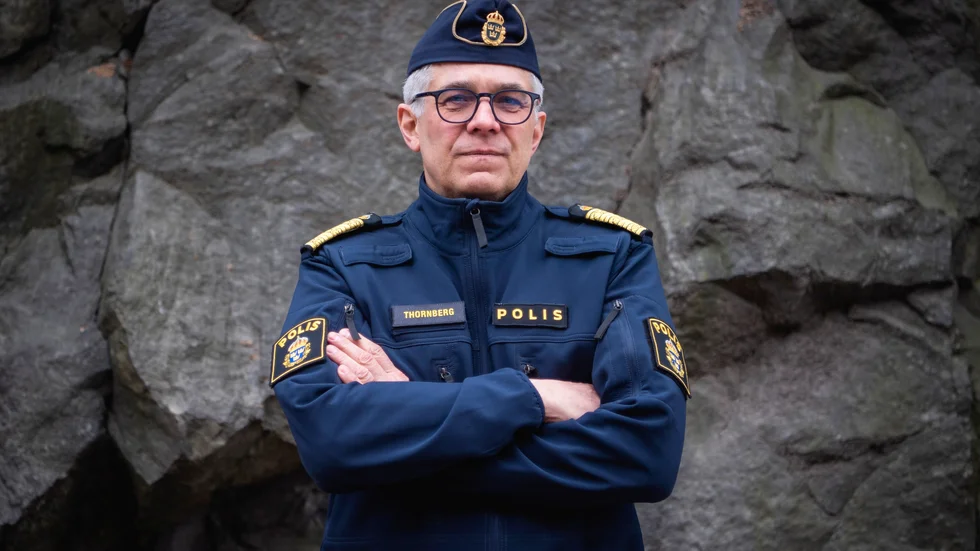 
Rikspolischef Anders Thornberg, fotograferad vid Polishuset på Kungsholmen. 

