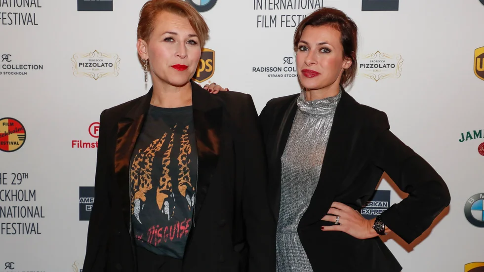 Hannah Widell och Amanda Schulman. Arkivbild