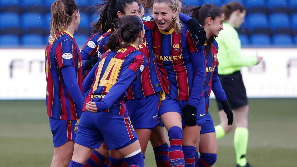 Barcelona är på god väg mot semifinal i Champions League efter 3–0 i första kvartsfinalmatchen mot Manchester City. Arkivbild.