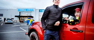 Sansad Biltemaöppning – Oscar och Gustav först i kön