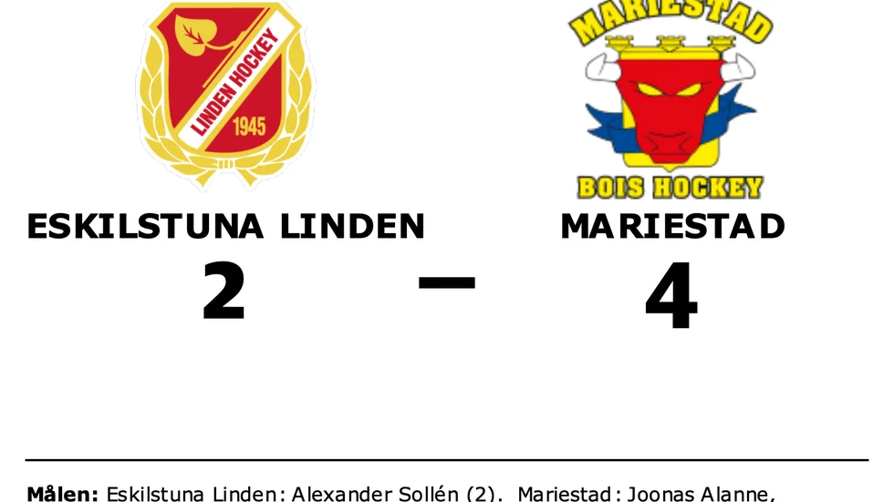 Eskilstuna Linden förlorade mot Mariestad