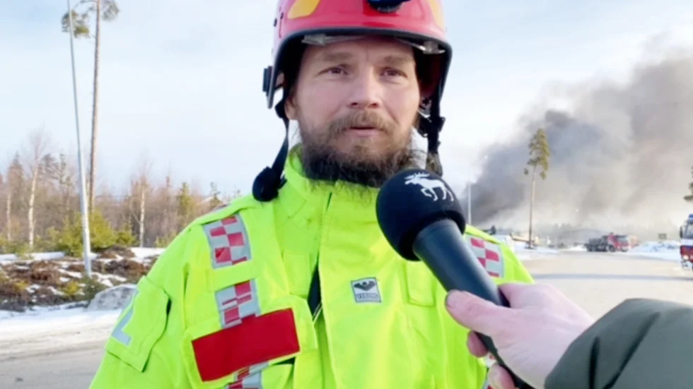 Jörgen Enberg, räddningsledare, Malå räddningstjänst.