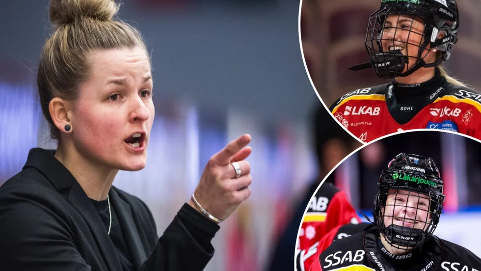 Förbundskapten Madeleine Östling har tagit ut Klara Kenttälä (översta bilden) och Astrid Lindeberg till landskamperna mot Finland.