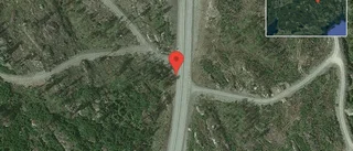 Stopp på väg 55 på grund av en singelolycka