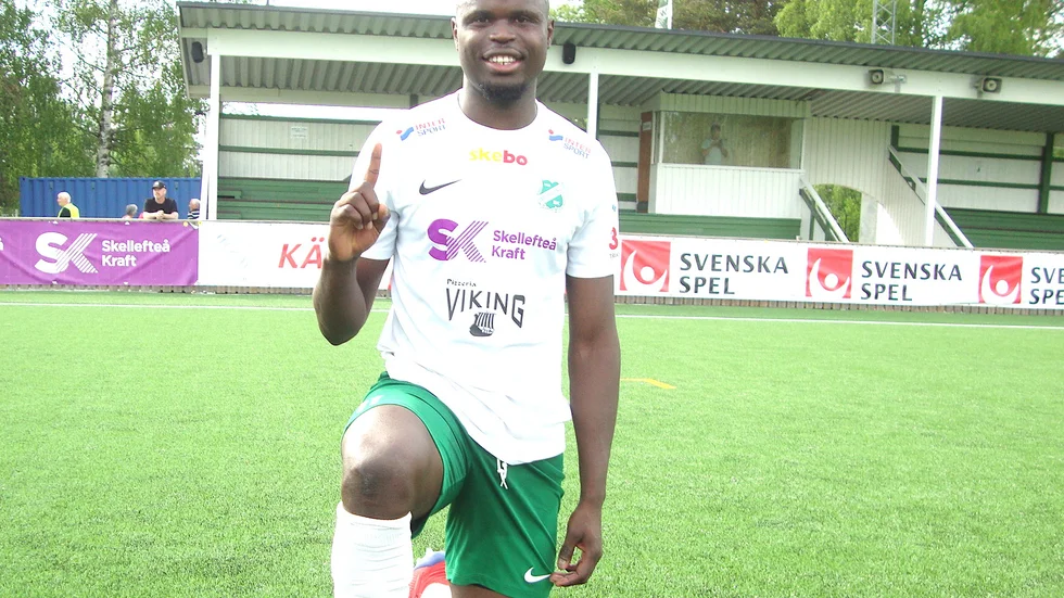 Oumar Traoré kvitterade på straff när Morön spelade 1–1 mot Lira.