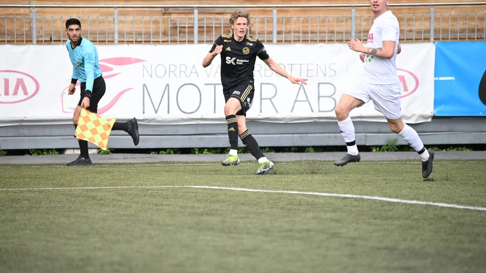 19-årige Oliver Grenholm stod för sin målmässigt bästa säsong 2022. Han gjorde åtta mål den gånga säsongen.