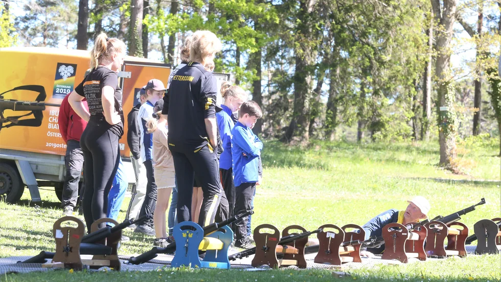 Svaide Roma bjöd i helgen in till skidskytteträning.