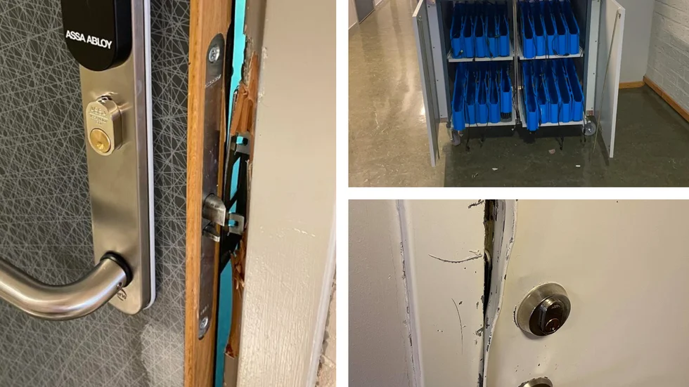Platengymnasiet drabbades av ett inbrott under natten till torsdagen.