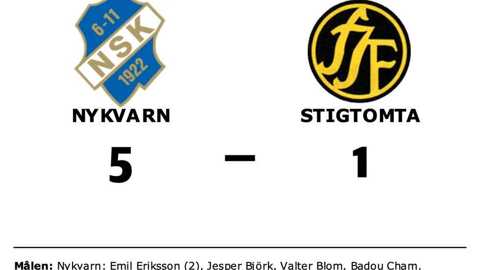 Nykvarn vann mot Stigtomta