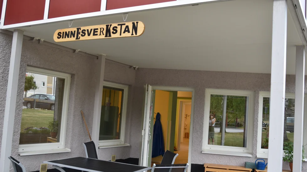Sinnesverkstan är en av fem dagliga verksamheter i Kinda. 