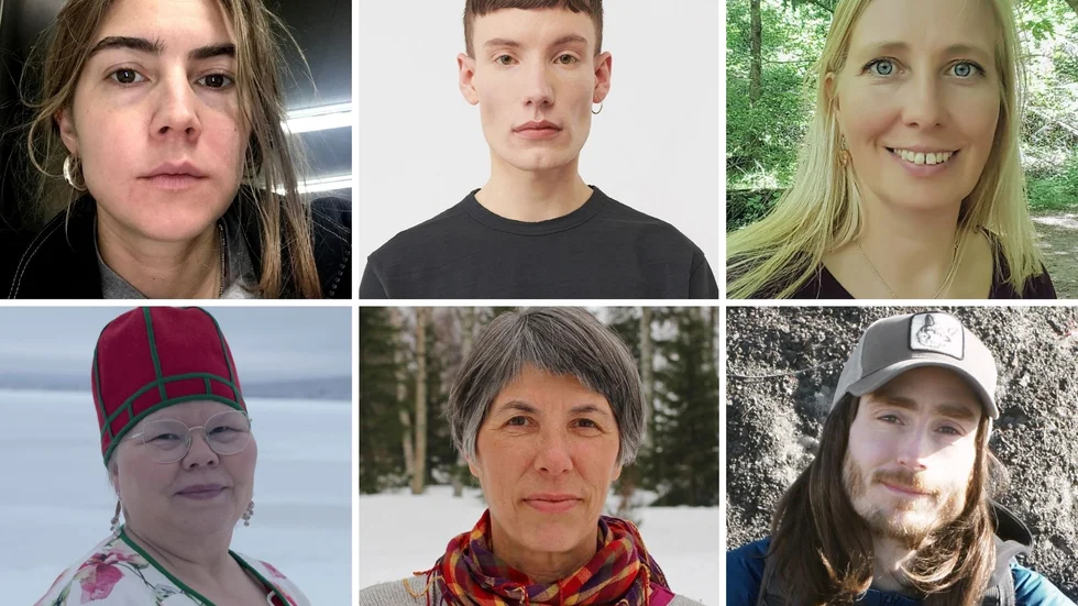 Konstnärerna Linn Lindström, Erik Thörnqvist, Birgitta Linhart, Katarina Pirak Sikku, Gudrun Söderholm och Andreas R Andersson medverkar i projektet "Plats för konst":