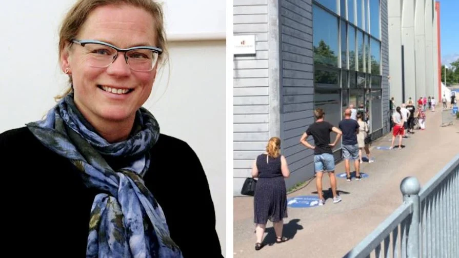 Vårddirektör Jessica Frisk är regional sjukvårdsledare under pandemin. 