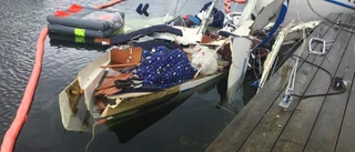 En person till sjukhus efter explosion på segelbåt – "Bara spillror kvar" 
