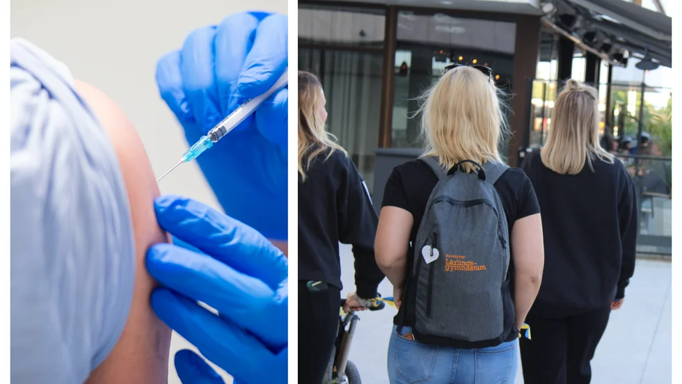 Skolungdomar får giltig frånvaro för att vaccinera sig mot covid-19.