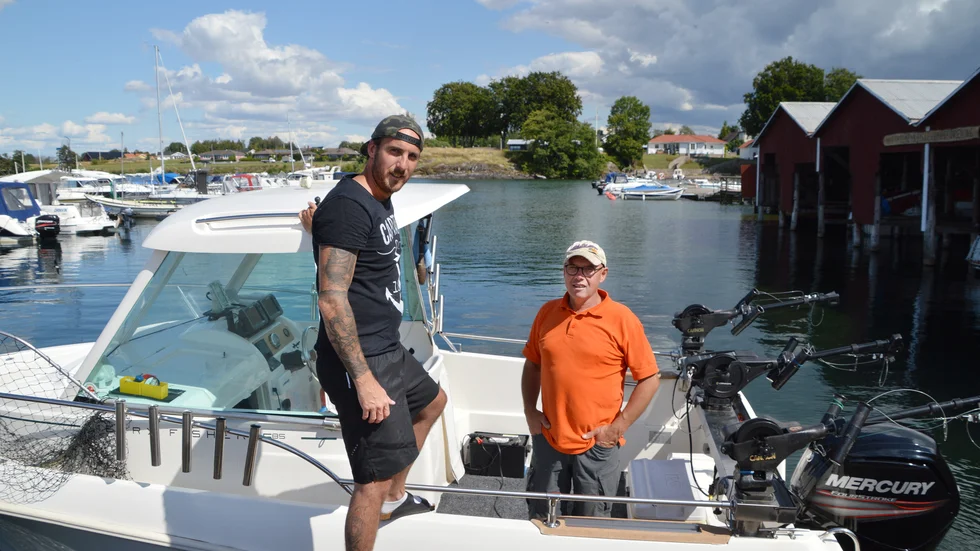 Jesper och Roger Grip tycker att betalparkeringen är bra.