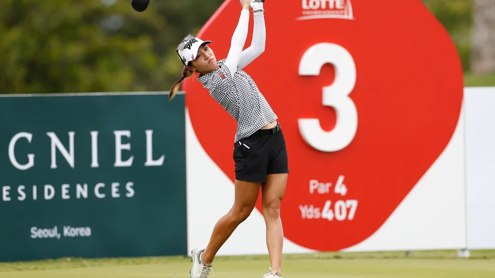 Lydia Ko på väg mot segern i Hawaii.