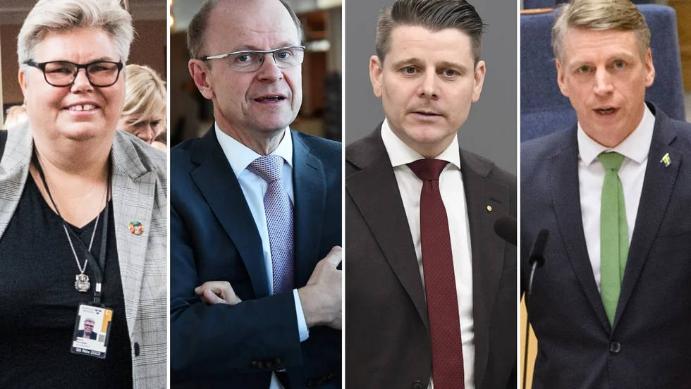 Maria Gardfjell (MP), Mikael Oscarsson (KD), Niklas Karlsson (S) och Per Bolund (MP) deltog alla i riksdagsdebatten om slutförvaret.