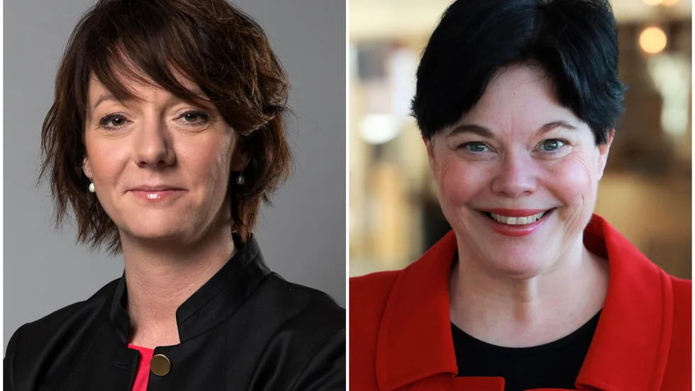Matilda Ernkrans och Marlene Burwick (båda S) lyfter fram behovet av att satsa på forskning.