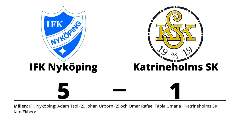 IFK Nyköping vann mot Katrineholms SK FK