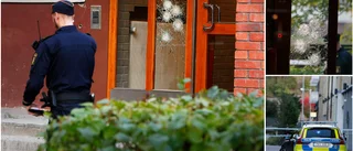 Dubbla skottlossningar i Eskilstuna inom några minuter: ✓Skotthål i fönster ✓Samma lekplats ✓Polisen använde drönare