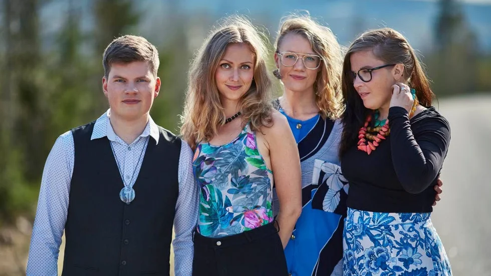 The Chickpeas Band släpper debutalbumet ”Desert Lands” under fredagen. Från vänster: Emil Kårén, Ida Nilsson, Elin Grunditz och Lina Larsdotter Åström.
