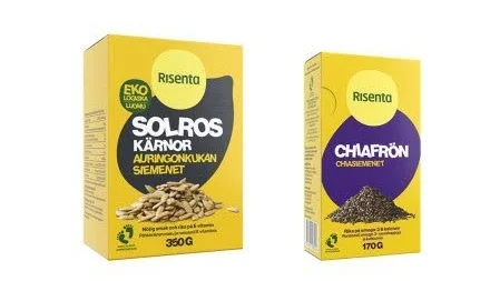 Ett antal förpackningar av Risenta chiafrön och Risenta ekologiska solroskärnor kan innehålla sesamfrön, som är allergena. Nu återkallas de av tillverkkaren. Förpackningarna har batchnummer 4001258.