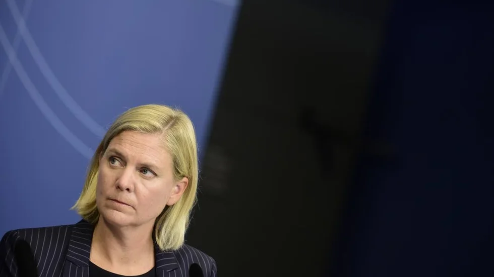 Sveriges finansminister Magdalena Andersson (S).