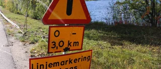Nu ska vägmarkeringarna målas igen