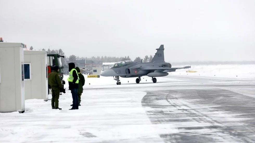 I fredags flögs sju stycken Jas 39 Gripen från Luleå till Island för att delta i övningen. (Arkivbild)