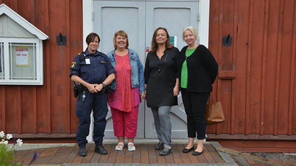 Områdespolisen Maria Lestander, kultur- och fritidschefen Kristina Grubbström, barn- och ungdomskulturchefen Camilla Freedman och integration- och inflyttningssamordnaren Bibbi Good har alla varit delaktiga på ett eller annat sätt i utformningen av verksamheten i det nya ungdomshuset.