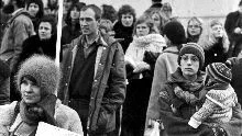 Demonstrationer i Stockholm på internationella kvinnodagen 1974.
FOTO: SCANPIX