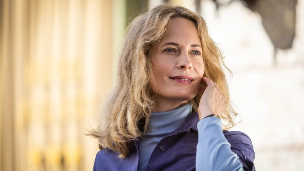 Maria Bonnevie spelar mamma i en serie om ett norskt porrimperium. Pressbild.