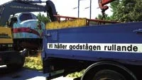 Ett tåg spårade ur i Västervik på onsdagen. Foto: MARCUS ERIKSSON