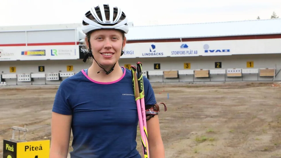 Elvira Öberg vann sensationellt skyttetävlingen i Blink skifestival. (Arkivbild)