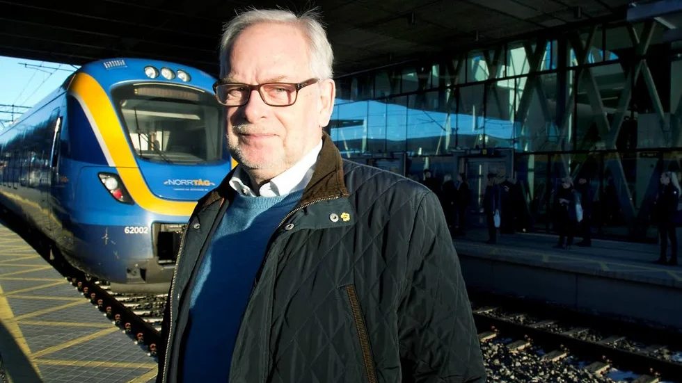 Nöjd. Gusten Granström, vd för Norrbotniabanan AB, är glad att ha Anders Sundström med på tåget och hoppas att förhandlingarna tar vid efter årsskiftet.