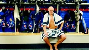 Roger Melin gör sin andra säsong som tränare i LHC. Han tror att laget har bra möljligheter att lyckas, med eller utan NHL-förstärkningar. 
FOTO: PRESSENS BILD