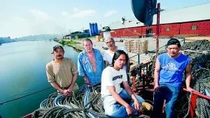 Mario Hari, Peter Kirsch, Sabih Al Bayati, Ian B. Parayday och Edwin C. Bautista fick föras till sjukhus tidigt på tisdagsmorgonen. Foto: Niclas Sandberg.