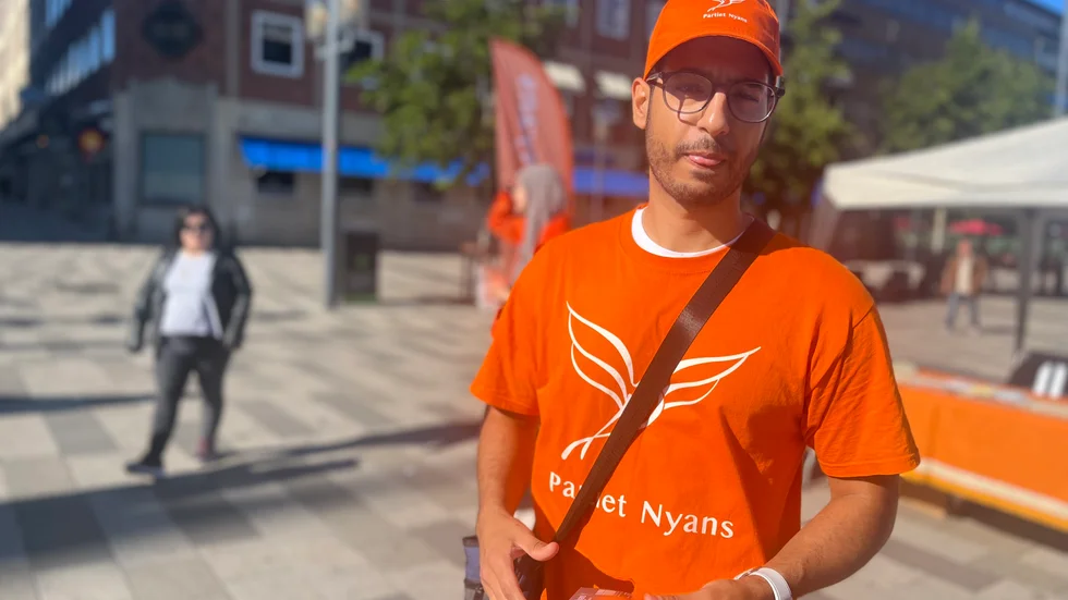 Eskilstunabon och partisekreteraren Rami Hussein är hoppfull inför valresultatet: "Vi har varit och delat ut valsedlar i vallokaler." 
