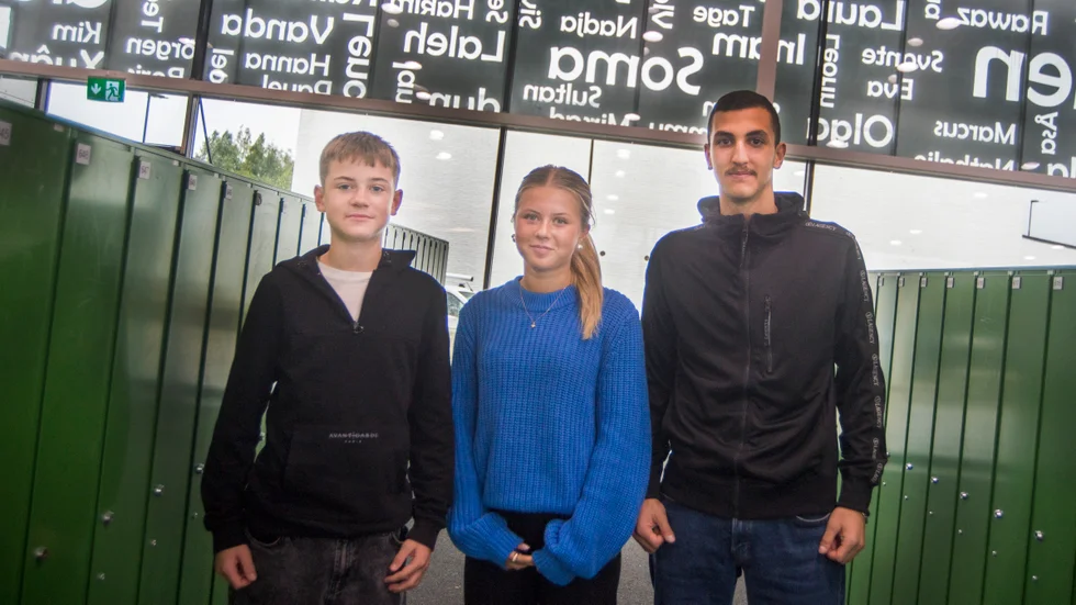 Adam Sager, Fadi Ibrahim och Wilma Nilsson är alla 15 år gamla och går i klass 9A på Nyköpings högstadium och har röstat i skolvalet.