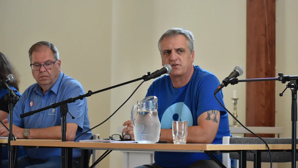 Lars-Åke Holmgren (KD) och Håkan Jansson (M).