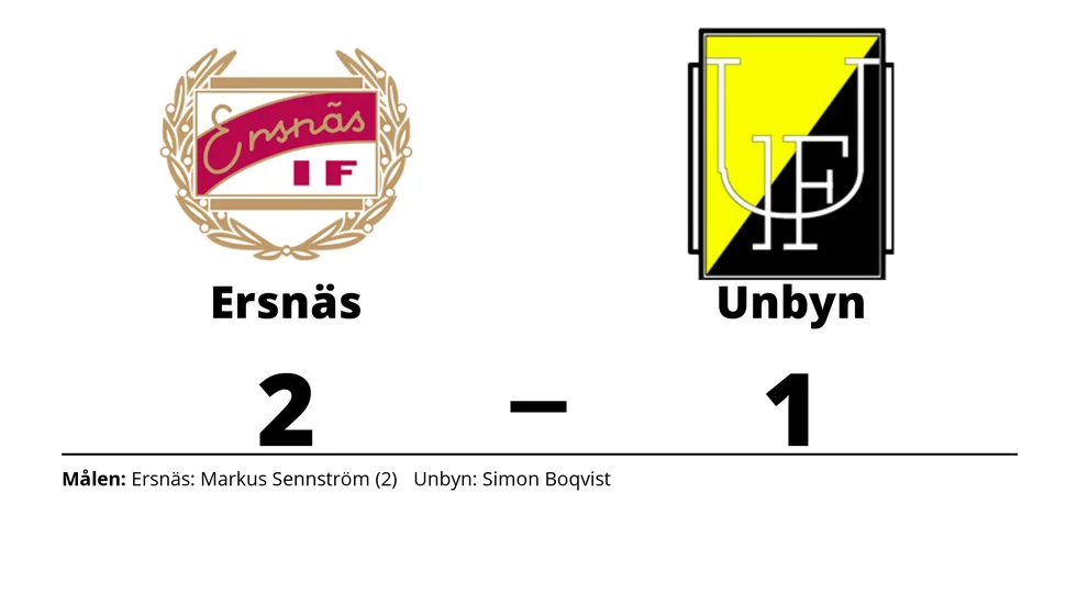 Ersnäs IF vann mot Unbyns IF