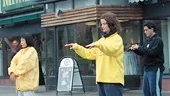 Falun Gong-rörelserna visades på Bergslagstorget på lördagen.
FOTO: GUNNAR JOHANSSON